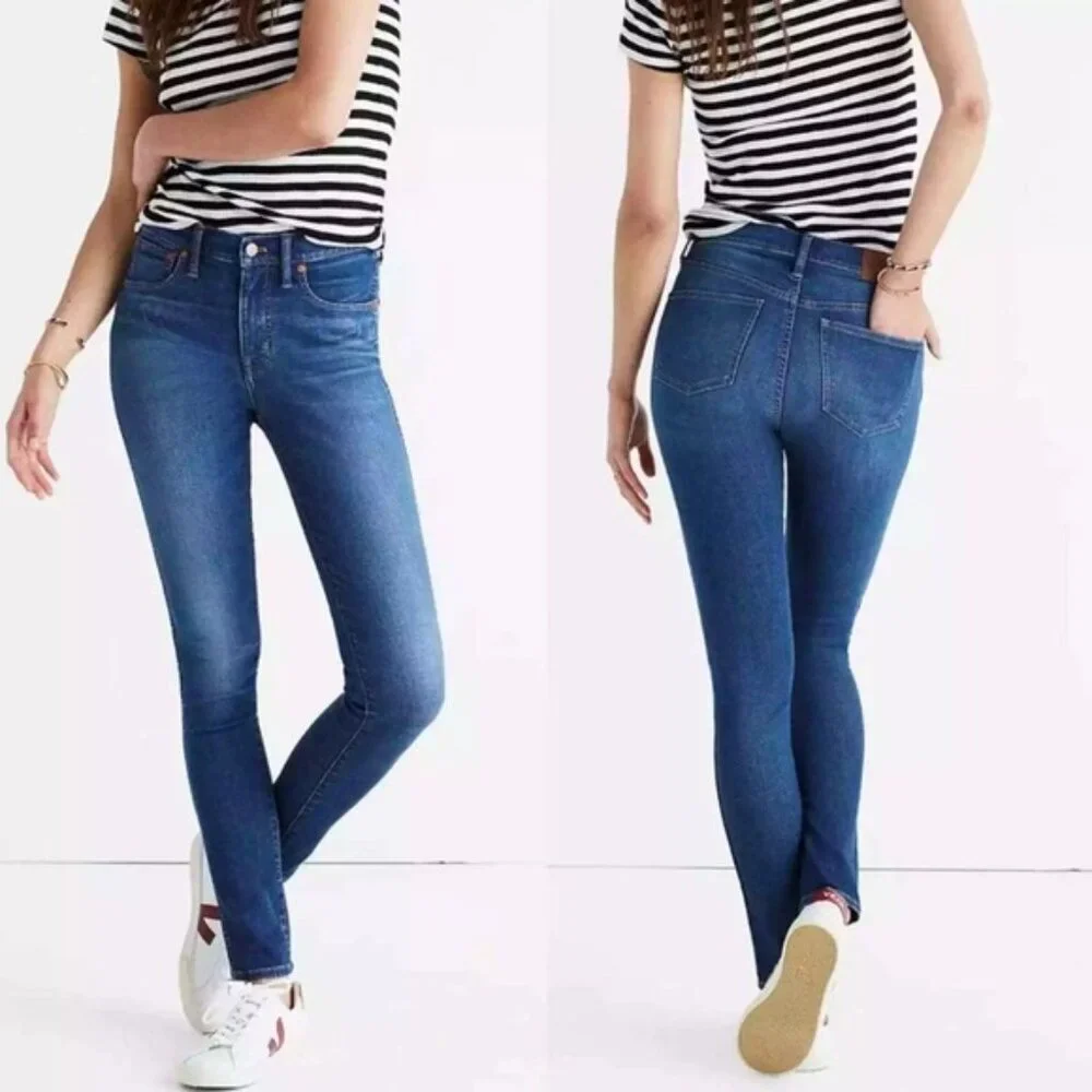 MADEWELL 9” MID‎ RISE SKINNY Jeans Size 28